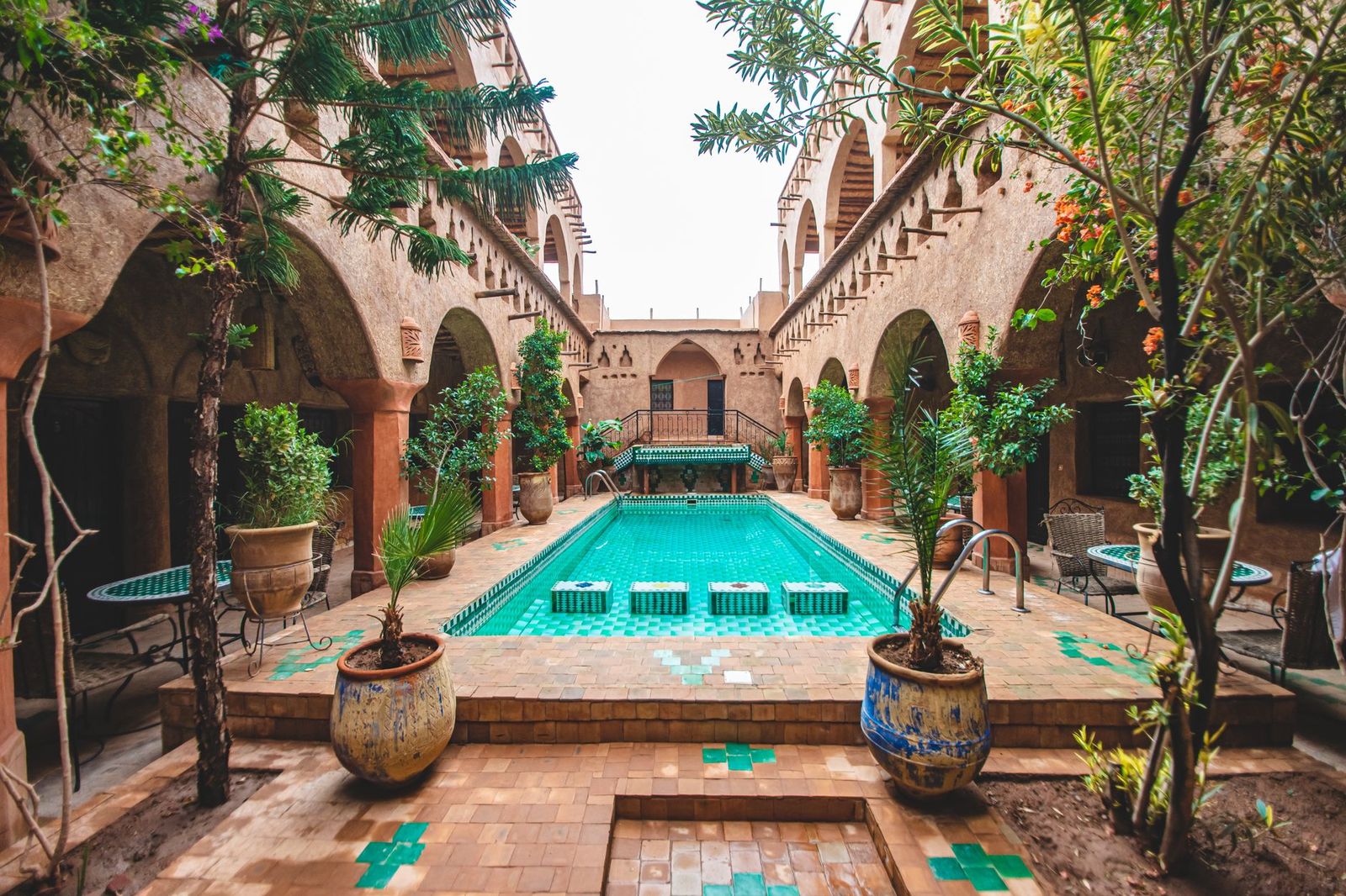 Le patio d'un riad marocain
